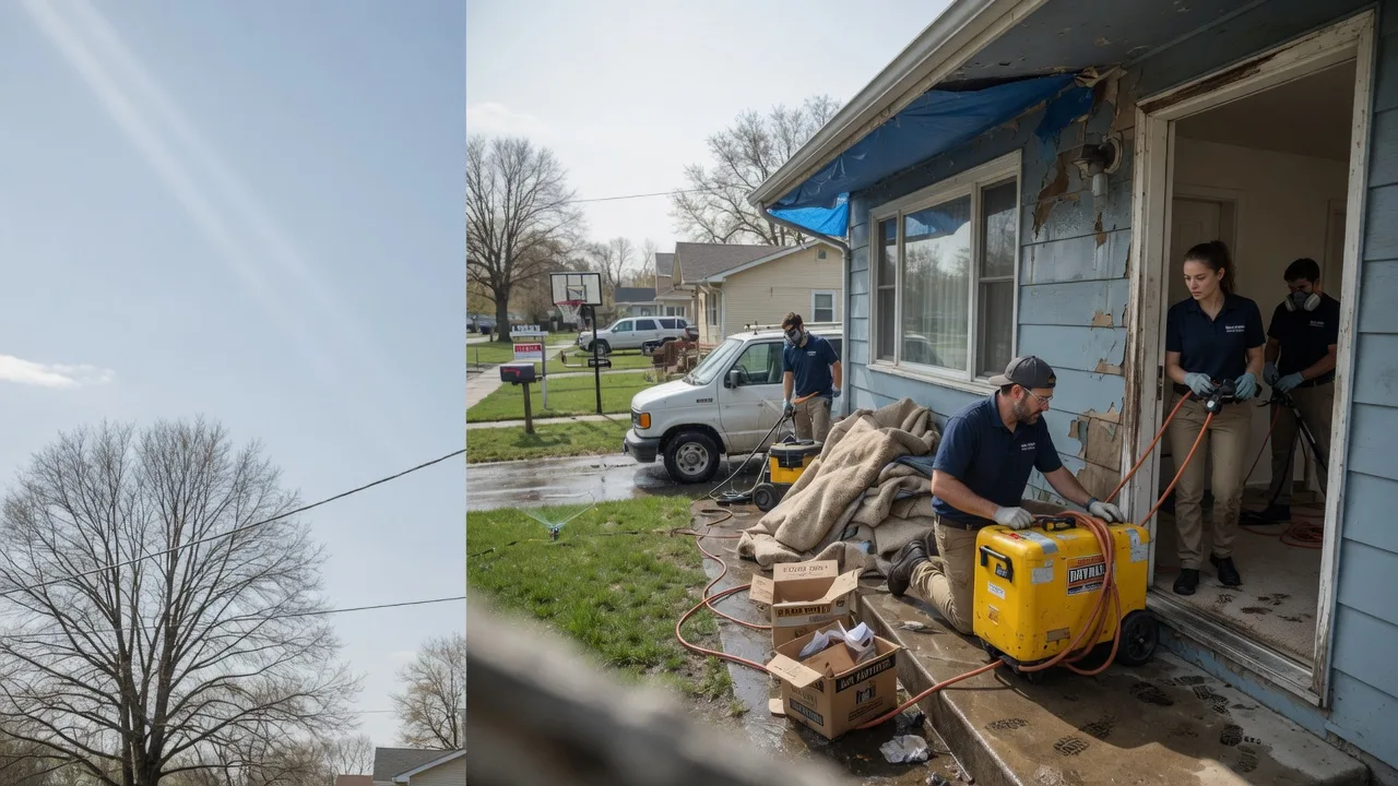 Basement Flood Cleanup in Greentown, OH near me